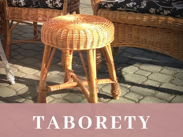 taboret wiklinowy